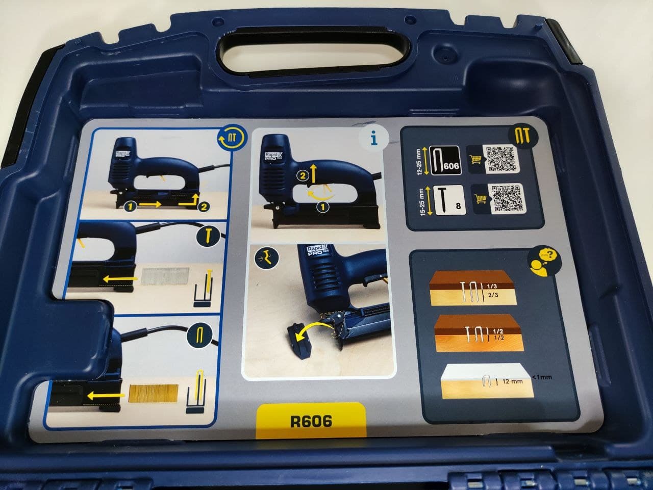Rapid Agrafage PRO R606 agrafeuse-cloueuse électrique coffret
