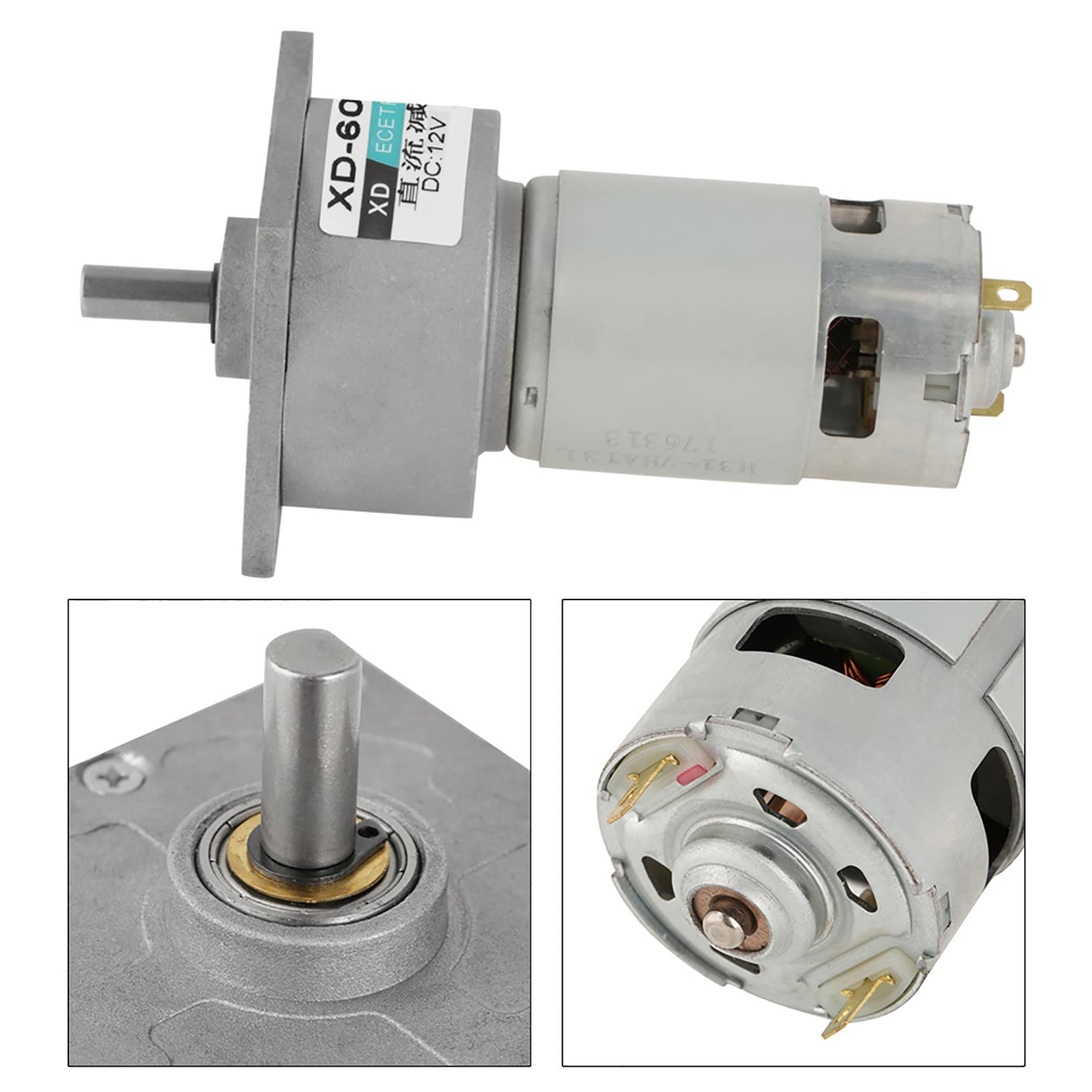 Omabeta Electrical Components & Wiring Micro-moteur à engrenages 12 V 600 tr/min