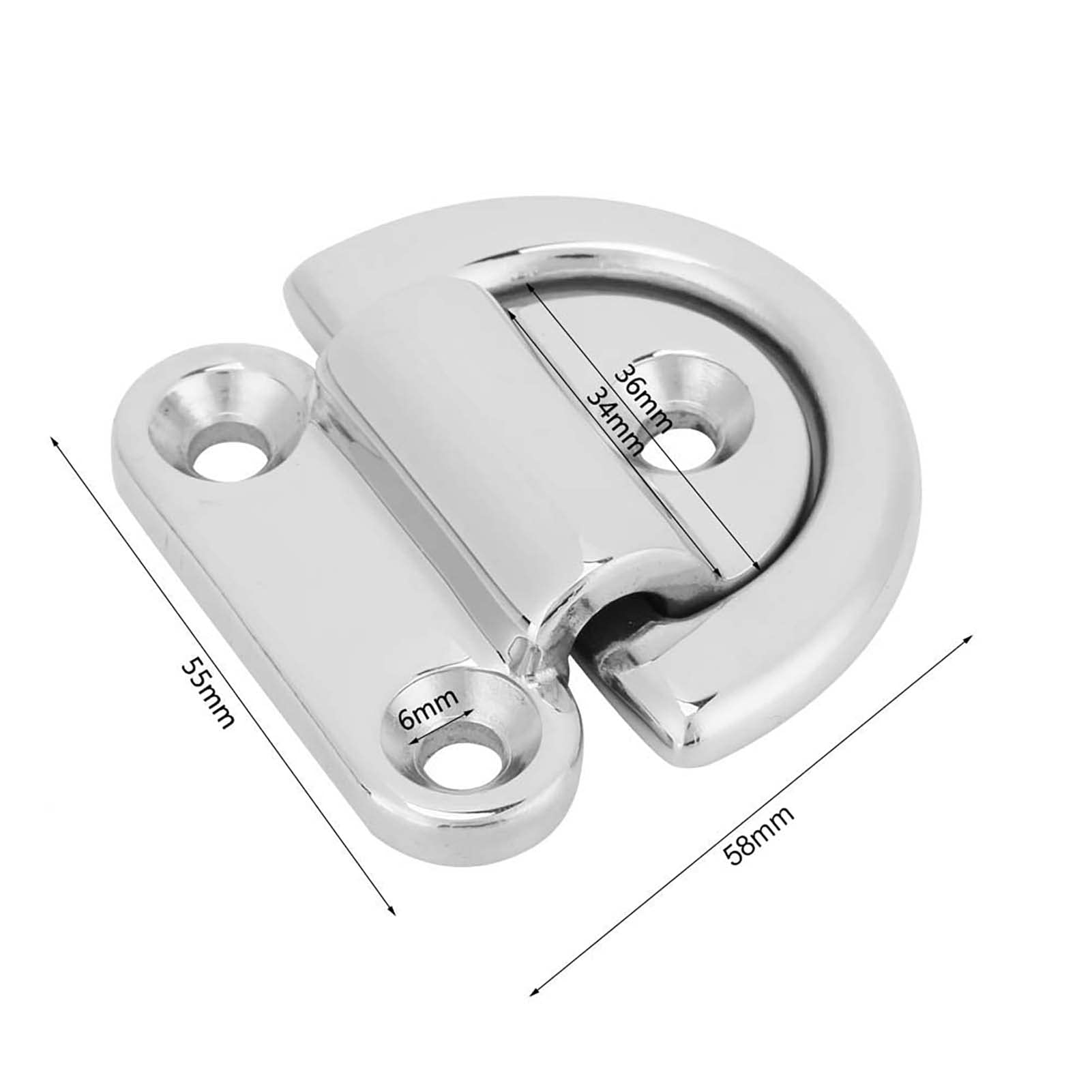 Omabeta Automotive Accessories anneau d’arrimage pliant inox 316 pour bateau