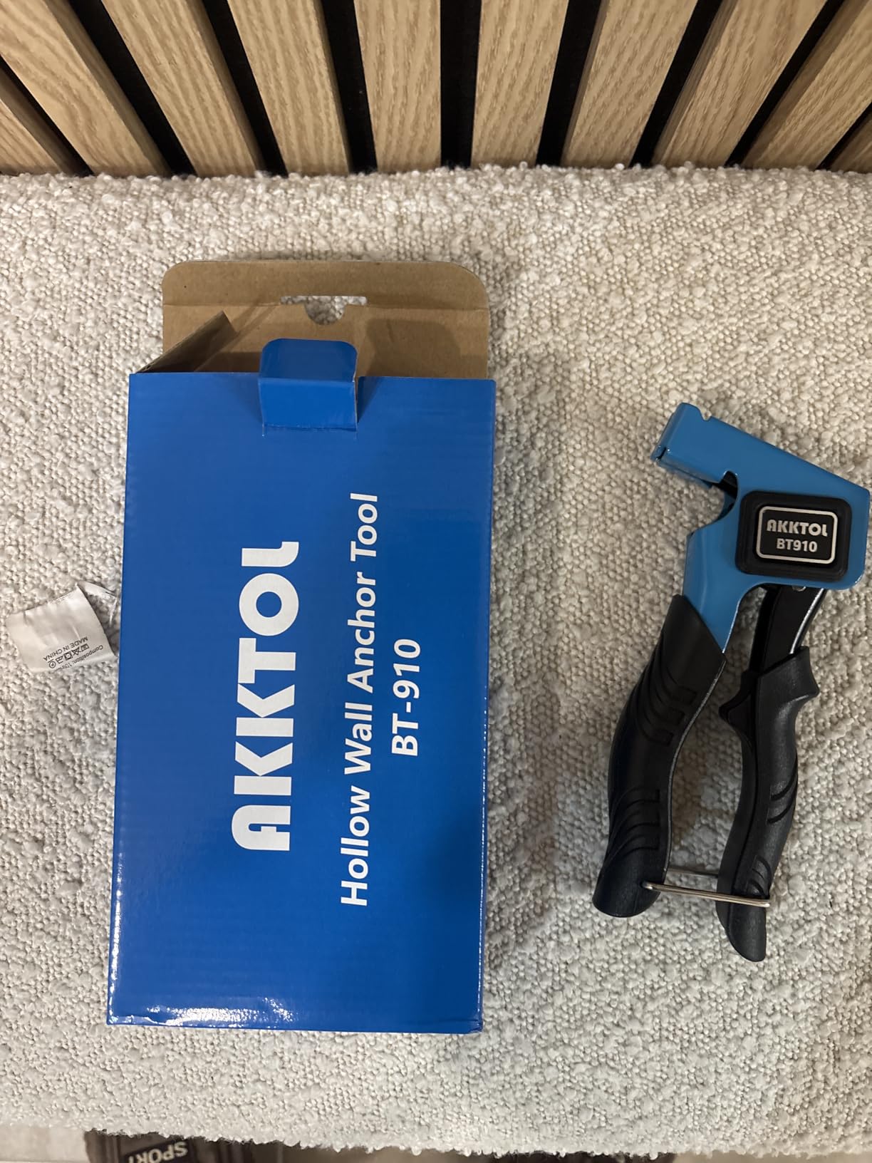 AKKTOL Hollow Wall Anchor Setting Tools pince à chevilles Molly bleue 40 pièces