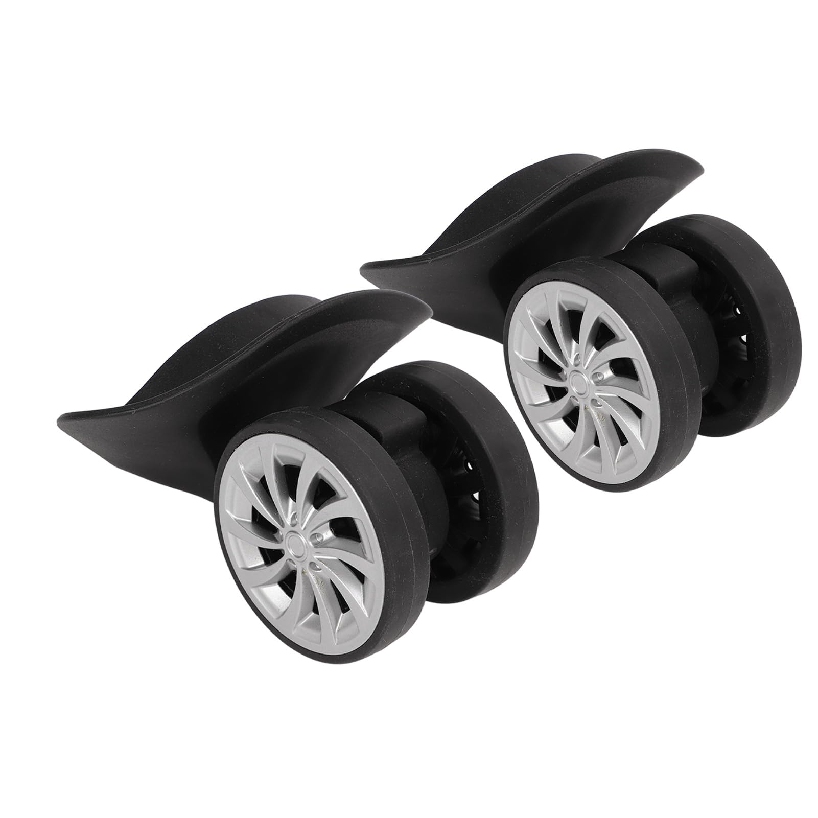 Omabeta Fashion Accessories & Umbrellas roues de valise en nylon noires, lot de 2