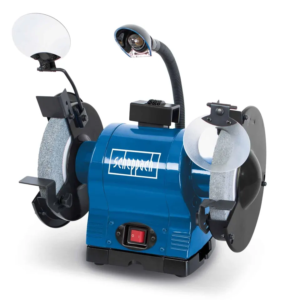 Scheppach BSM Series BG200 touret à meuler double 550 W, meules Ø 200 mm