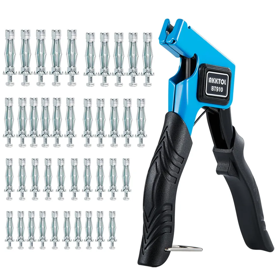 AKKTOL Hollow Wall Anchor Setting Tools pince à chevilles Molly bleue 40 pièces
