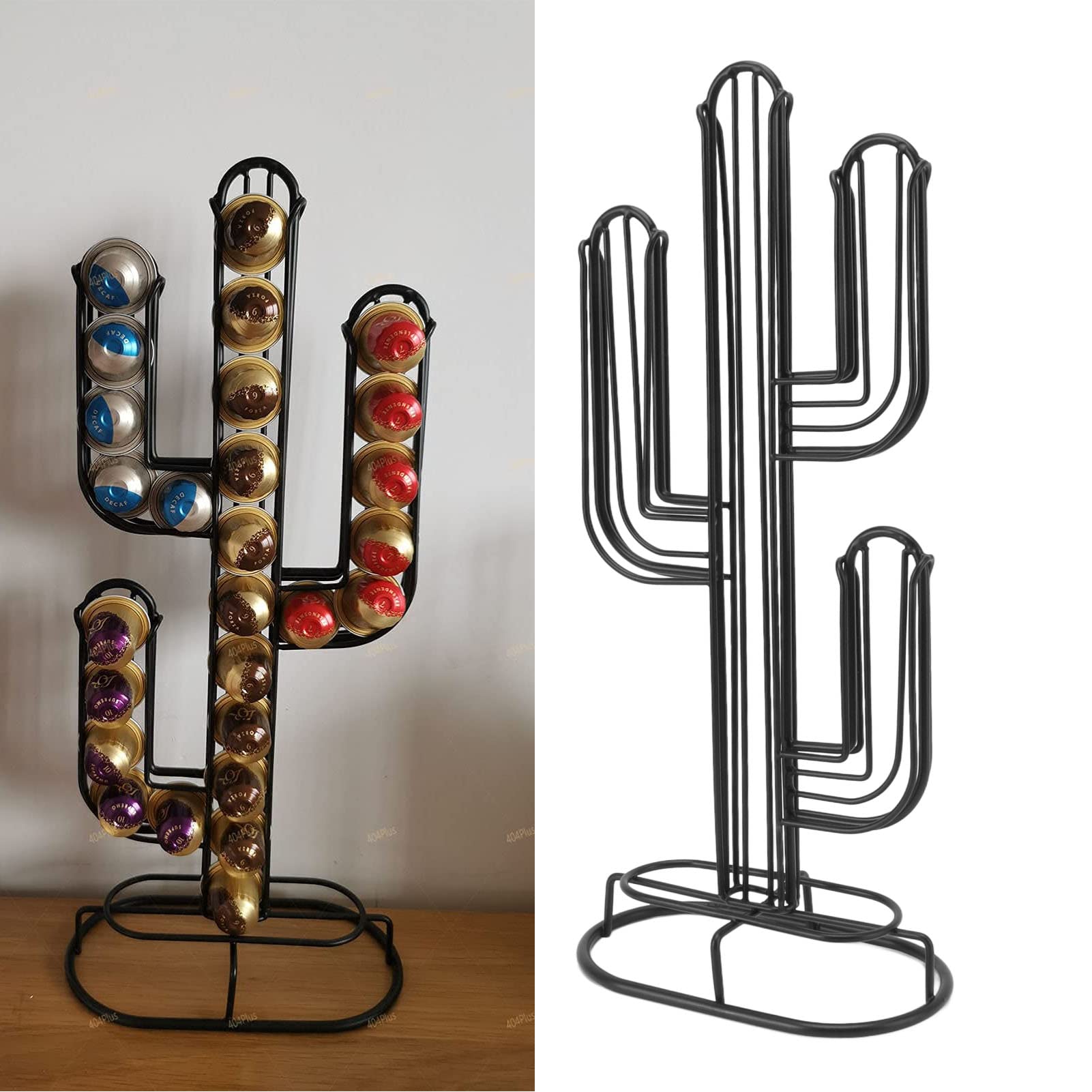 Omabeta Kitchen Appliances porte-capsules de café cactus 40 capsules en fer