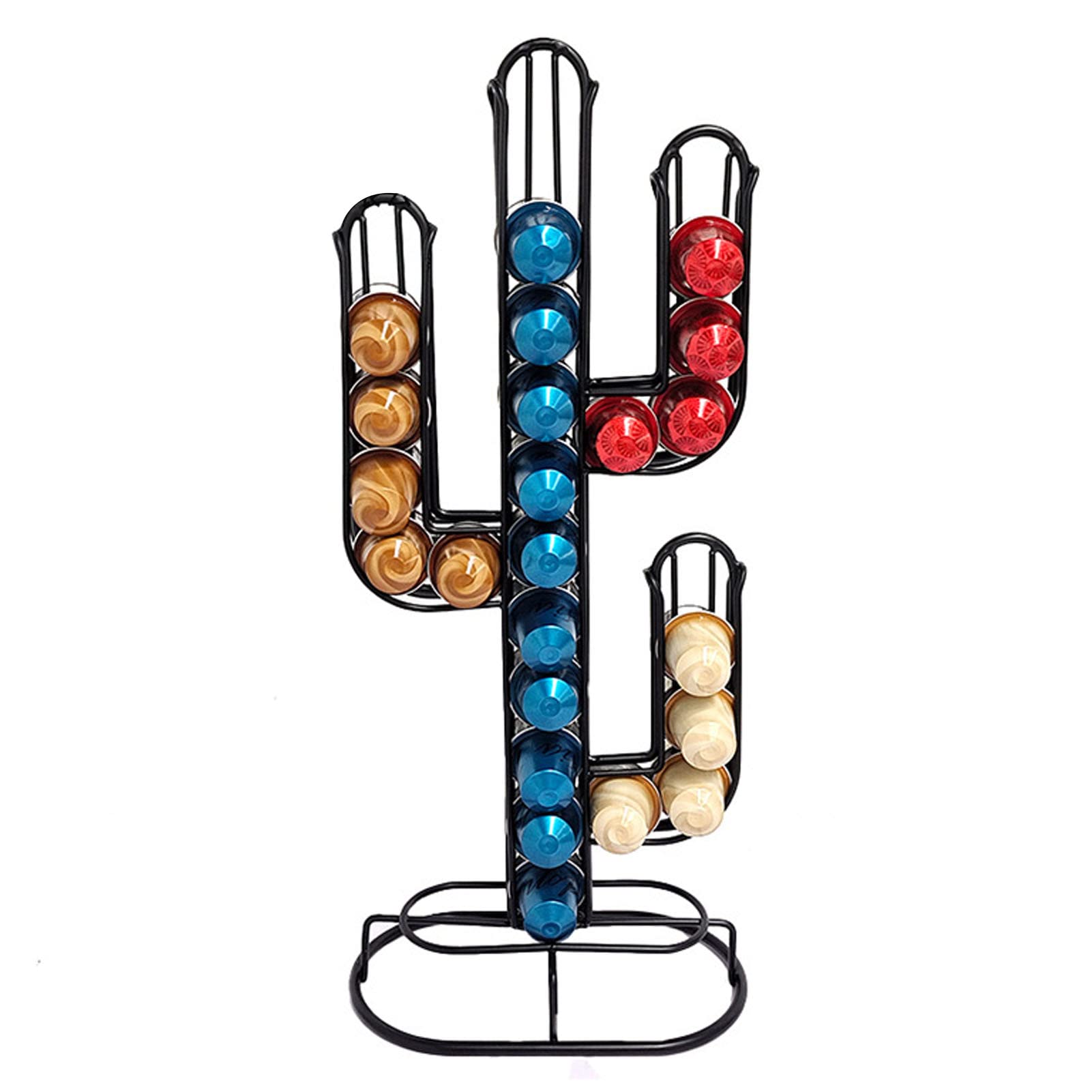 Omabeta Kitchen Appliances porte-capsules de café cactus 40 capsules en fer