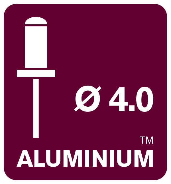 Rapid’os 16 Rivetage rivets aveugles noirs 4 × 10 mm 50 pièces aluminium