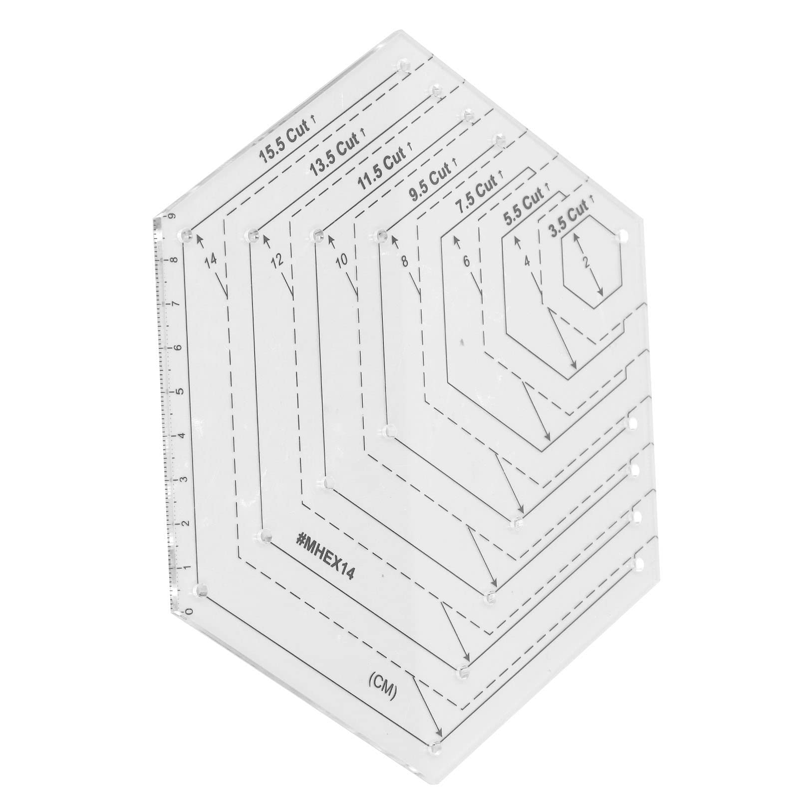 Omabeta Toys & Games Modèle de Coupe Tournére règle acrylique transparente