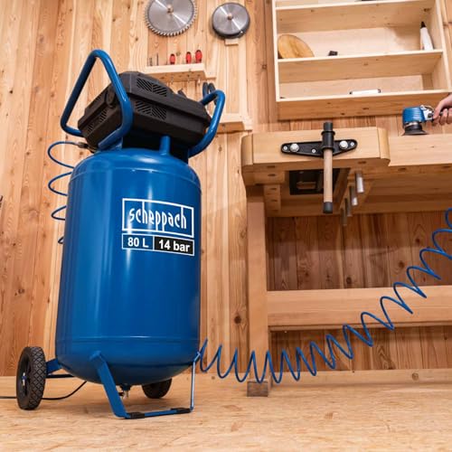 Scheppach HC Series HC85V compresseur vertical 80 L, 14 bar sans huile