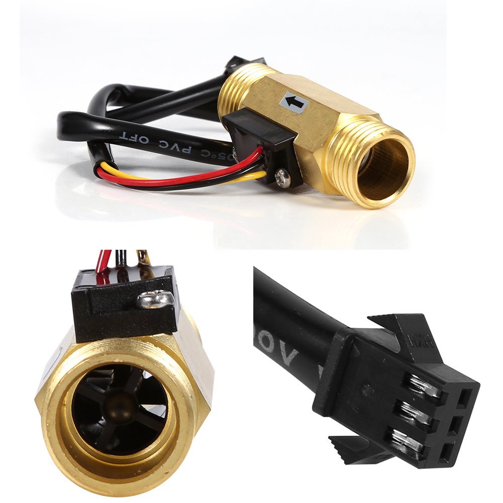 Omabeta Pumps & Irrigation Equipment capteur de débit d’eau G1/2 1–30 L/min en cuivre
