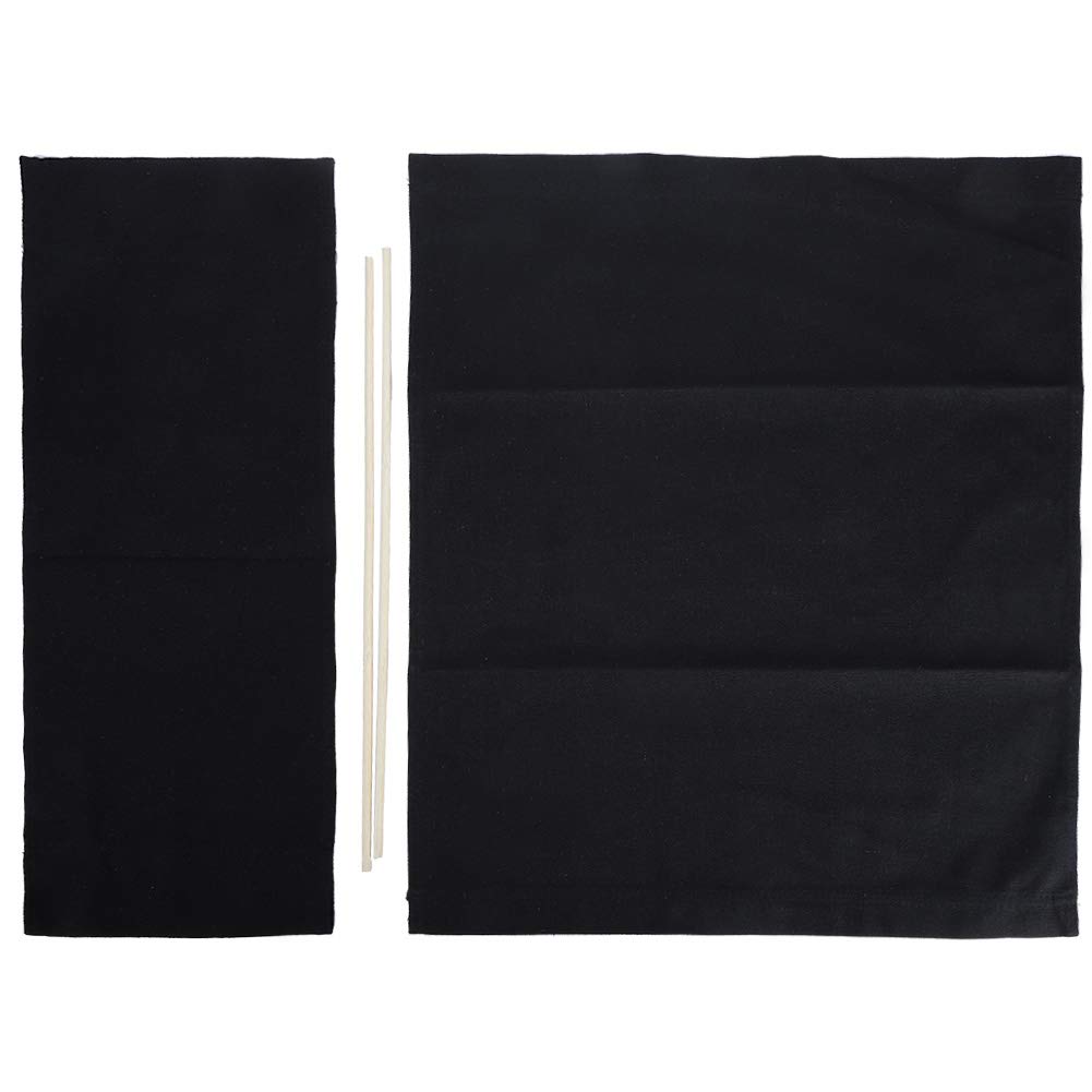 Omabeta Home Décor & Bathroom Décor toile chaise de réalisateur noire 1 ensemble