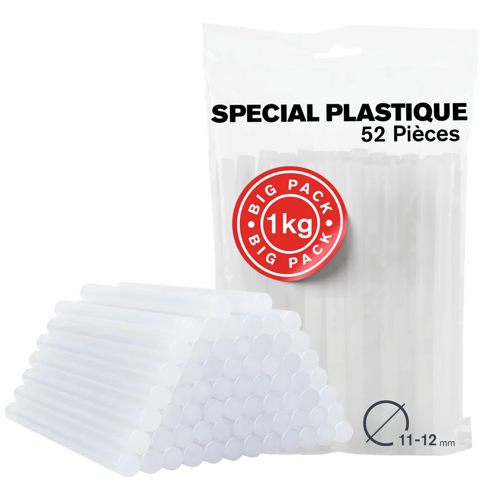 Rapid’os 16 Collage PRO-T bâtons de colle transparents 1 kg, Ø 12 mm