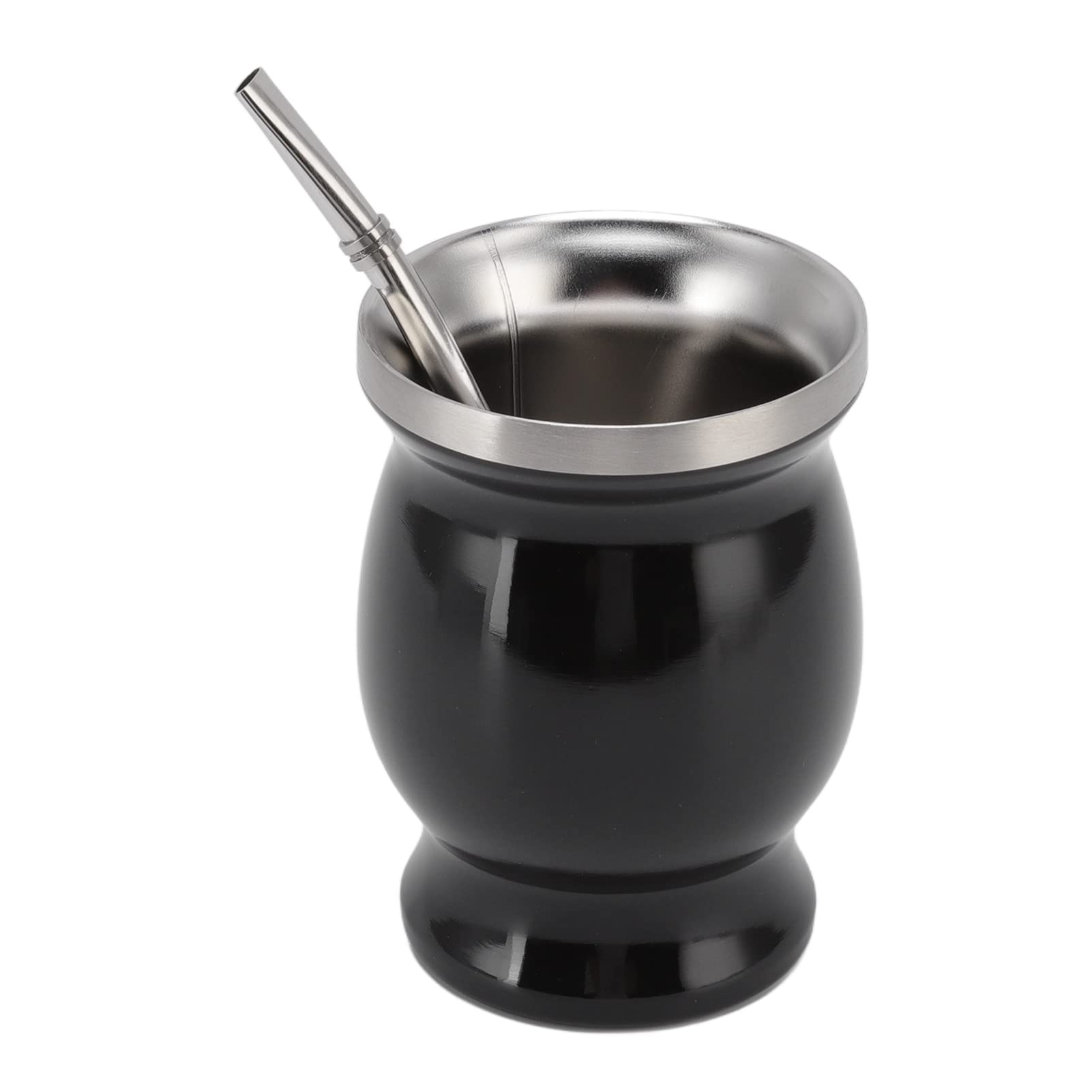 Omabeta Kitchen Utensils & Cooking Tools tasse mate inox double paroi 2 pailles