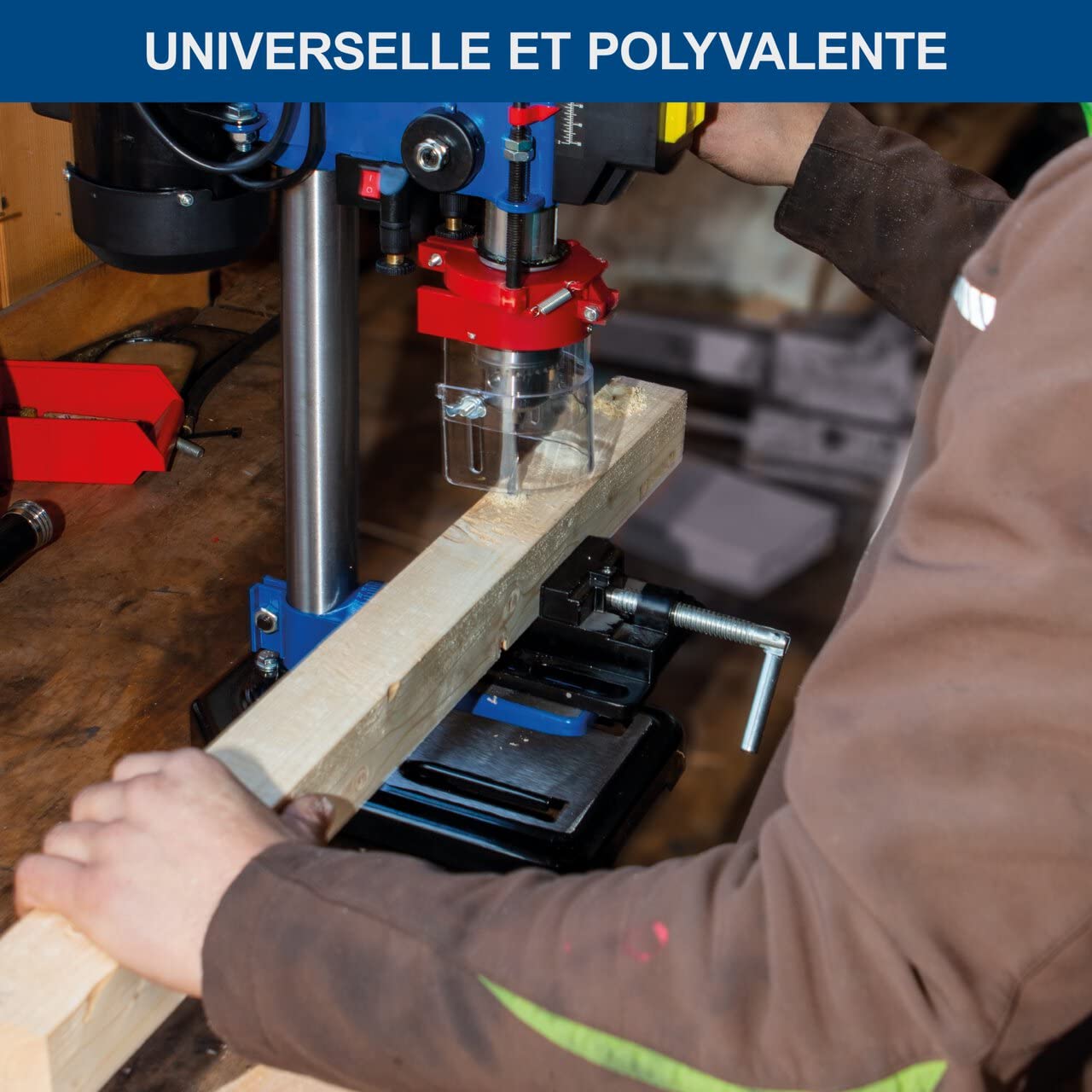 Scheppach ST Series DP16VLS perceuse à colonne 500 W avec laser et étau