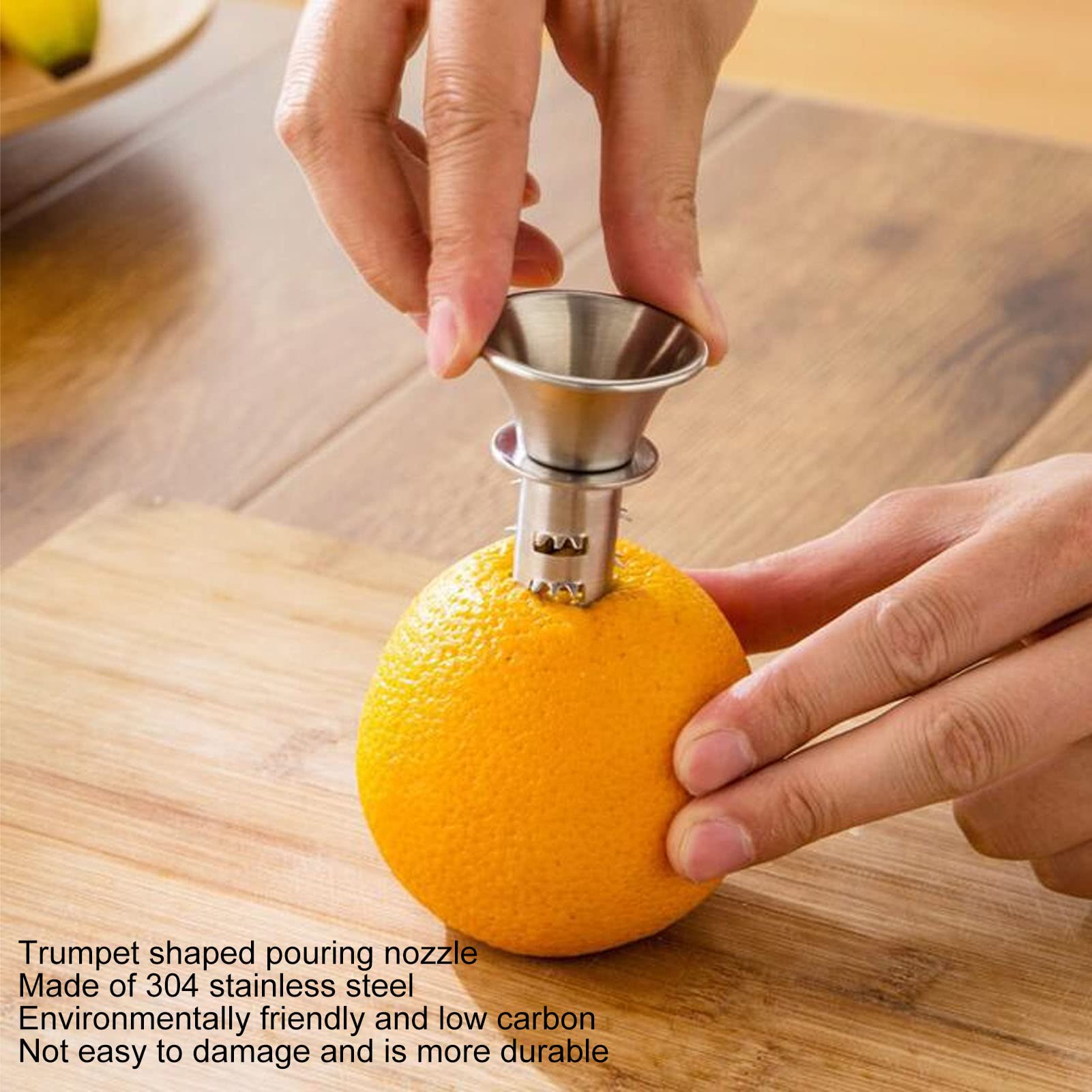 Omabeta Kitchen Utensils & Cooking Tools presse-citron manuel en acier inoxydable 304, argent