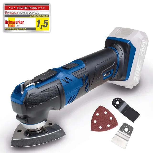 Scheppach 20V Pro Series CMT200-20ProS outil multifonction sans fil nu