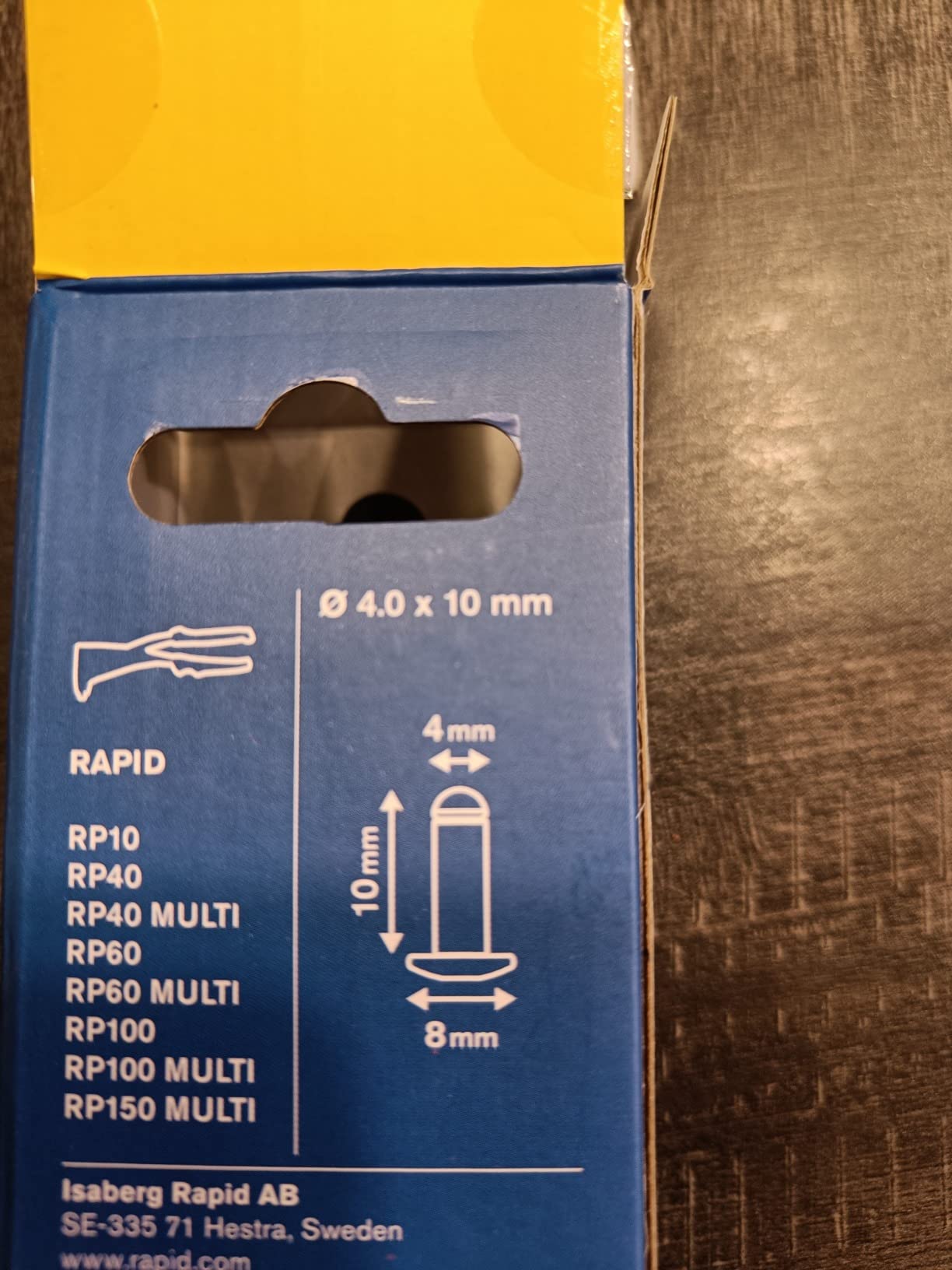 Rapid’os 16 Rivetage 5001462 rivets pop cuivrés 4 × 10 mm 50 pièces avec foret