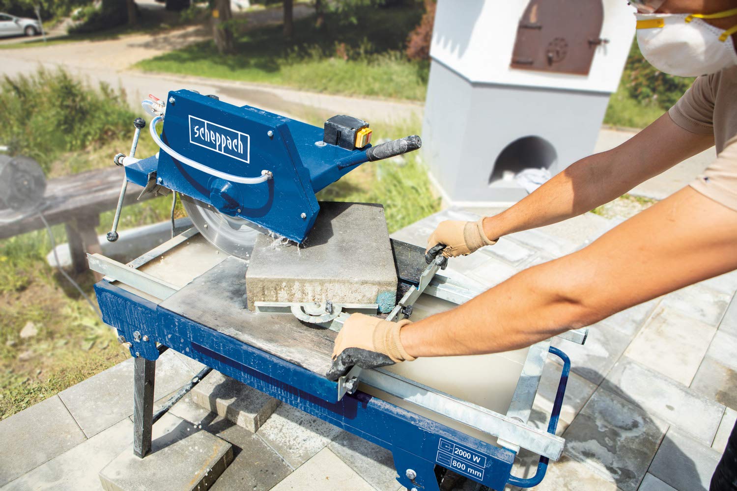 Scheppach HS Series HSM3500 coupe-carreaux 800 mm pompe à eau