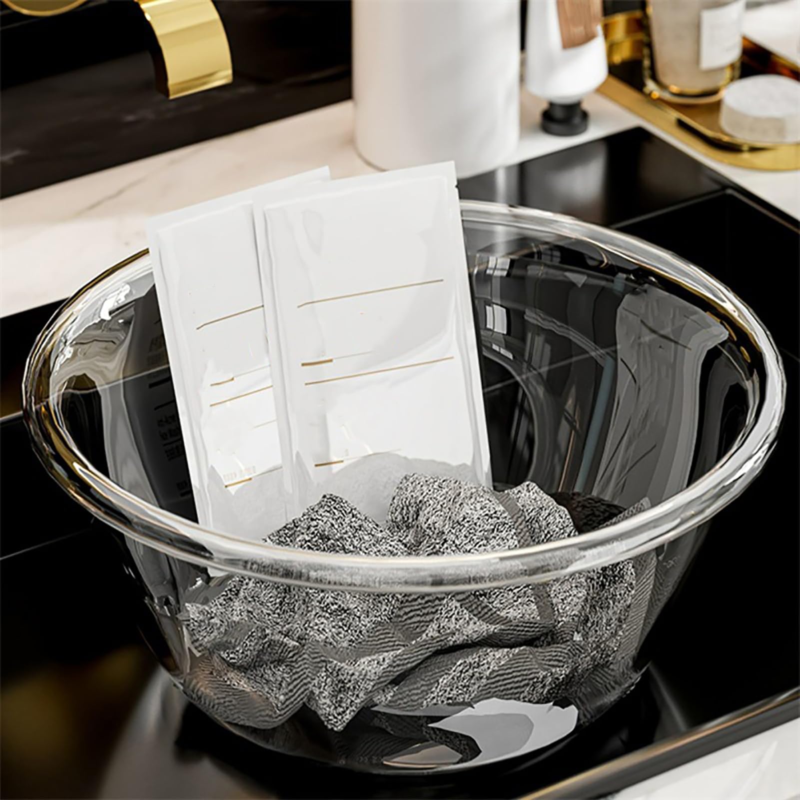 Omabeta Home Décor & Bathroom Décor bassin plastique transparent grande taille L