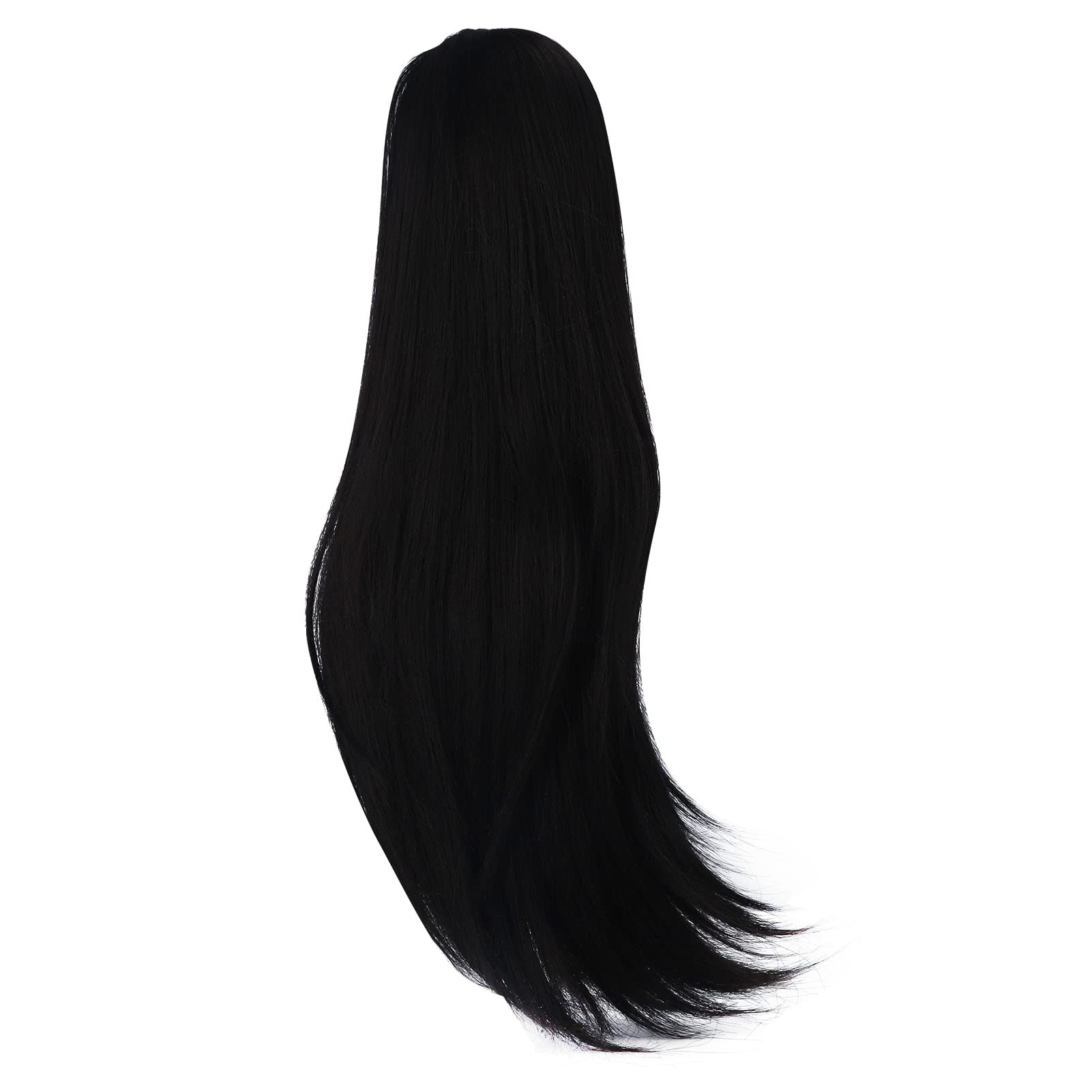 Omabeta 1/3 Doll Wig perruque poupée noire raie milieu