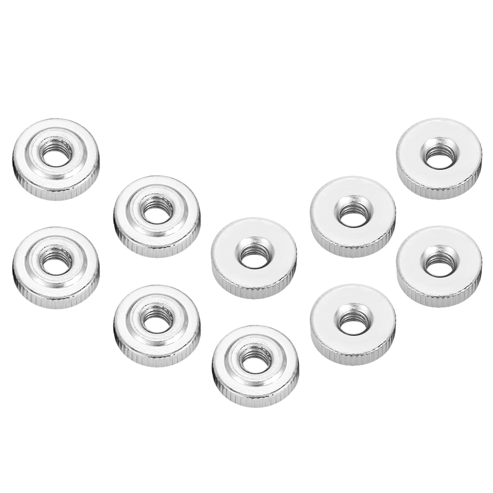 Omabeta Fasteners, Screws & Springs écrous moletés M4 10 pièces acier carbone