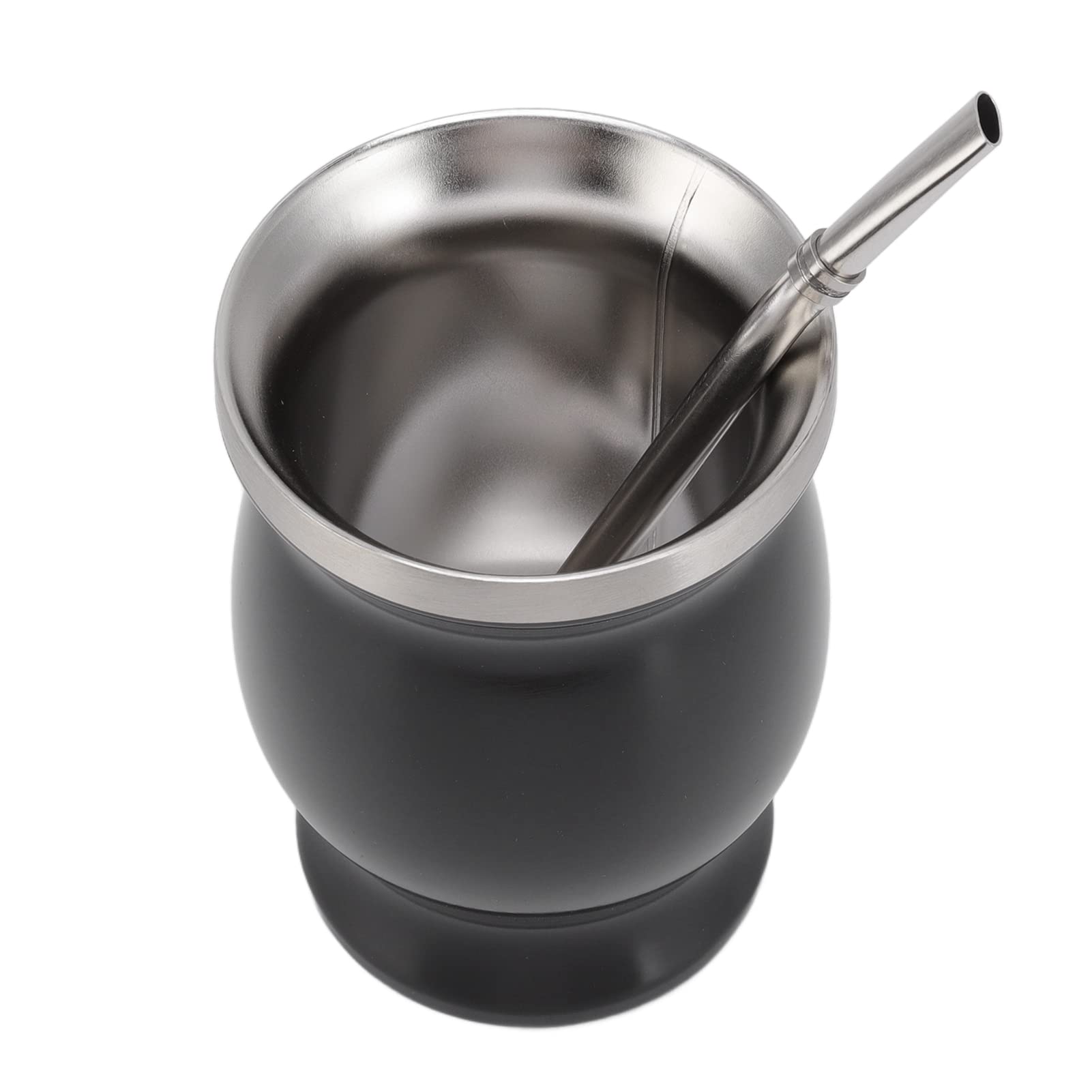 Omabeta Kitchen Utensils & Cooking Tools tasse mate inox double paroi 2 pailles