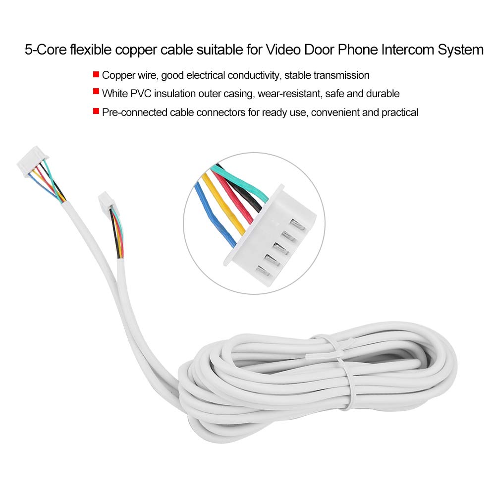 Omabeta Electrical Components & Wiring câble de sonnette 5 fils 15 m cuivre