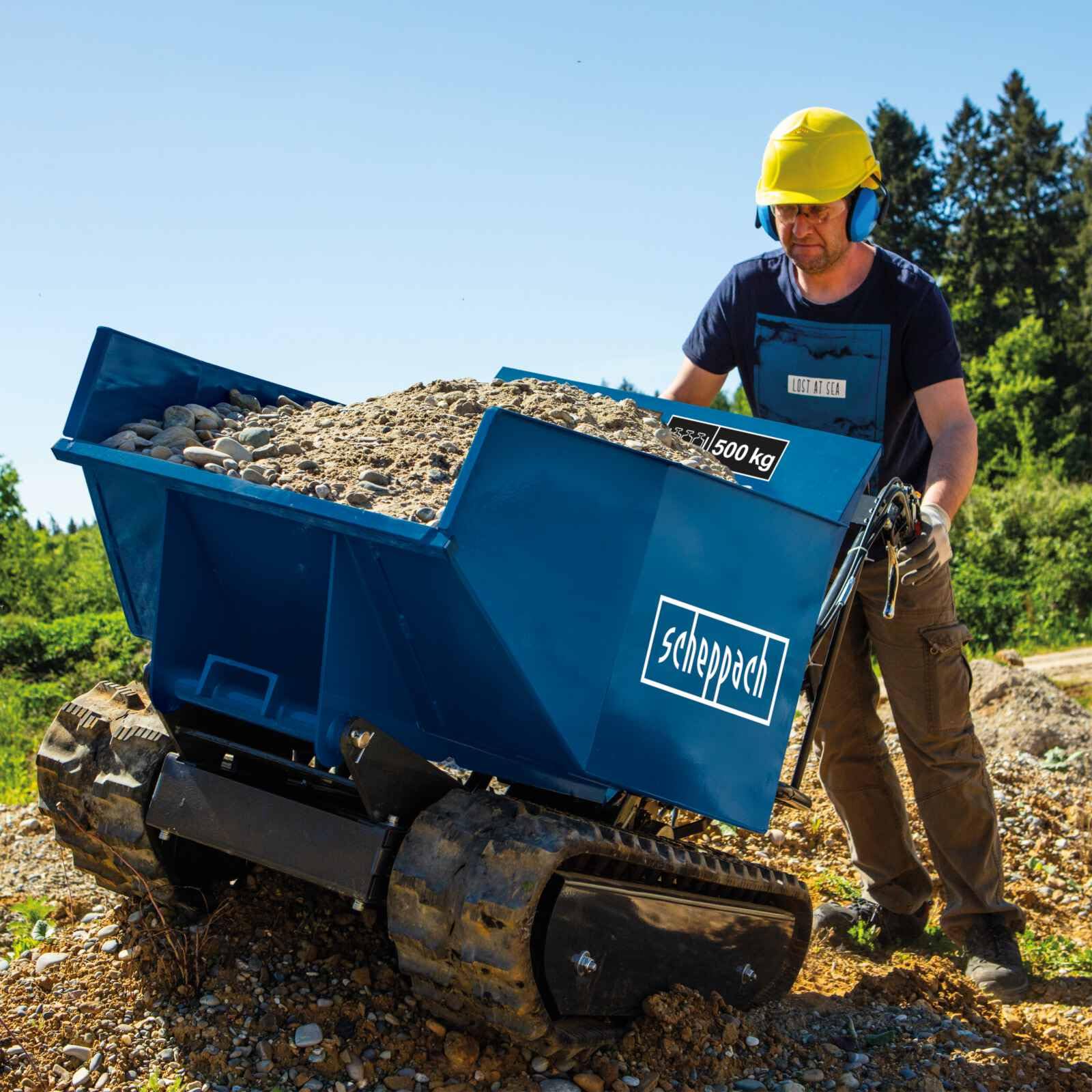 Scheppach HA Series DP5000 dumper à chenilles thermique 500 kg