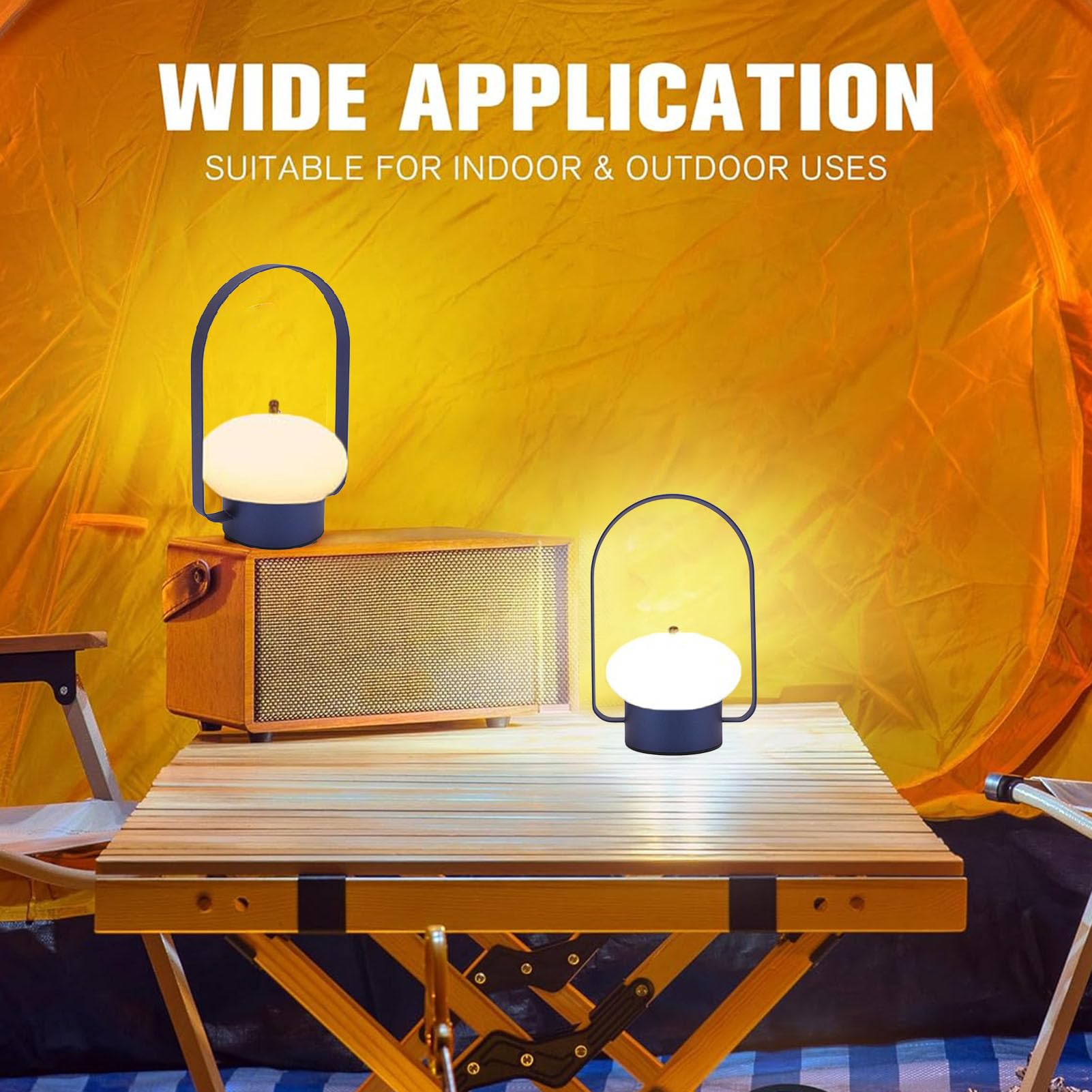 Omabeta Flashlights & Lighting lampe de table rechargeable tactile 3 couleurs 1800 mAh