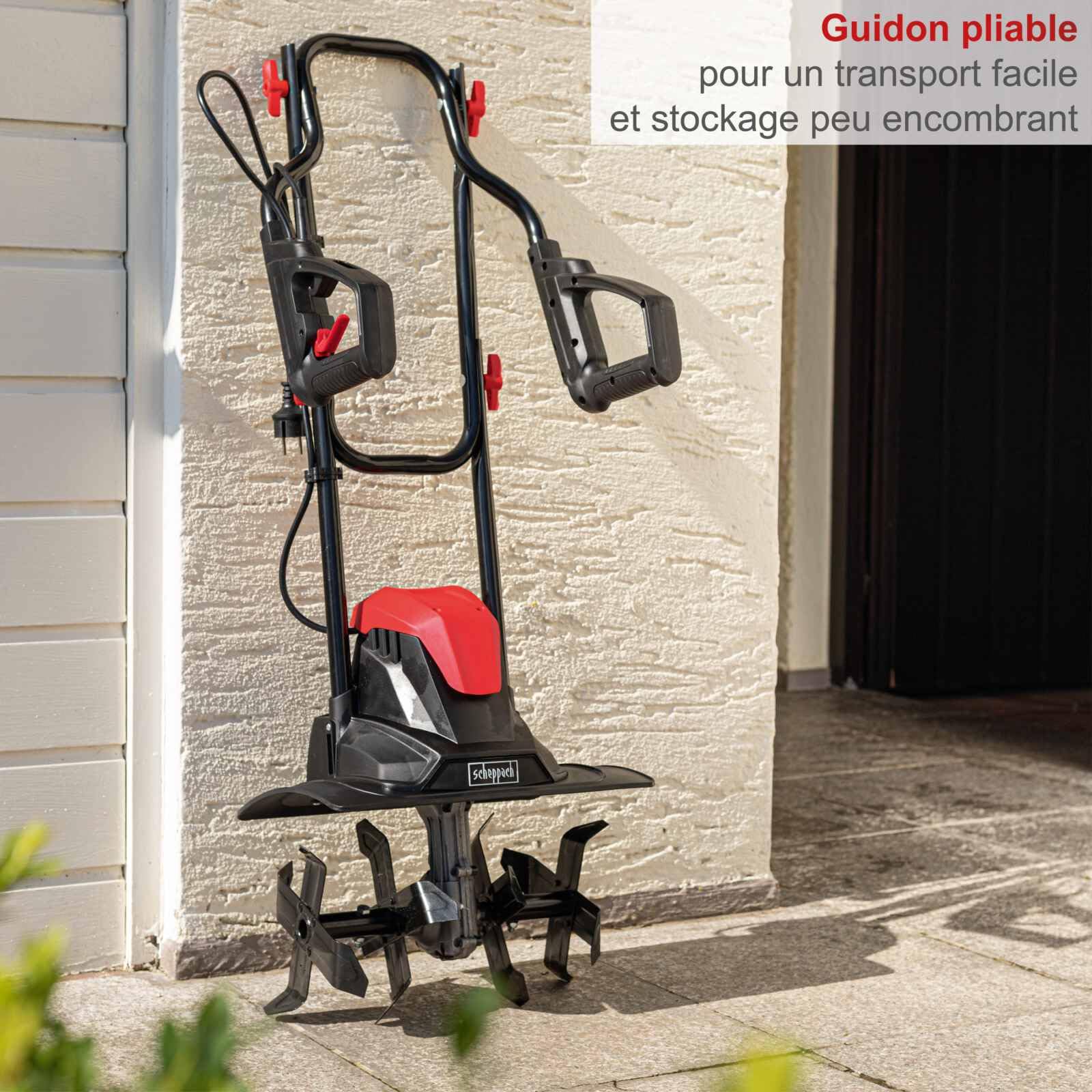 Scheppach KG Series MTE380 motobineuse électrique 36 cm, 1 050 W