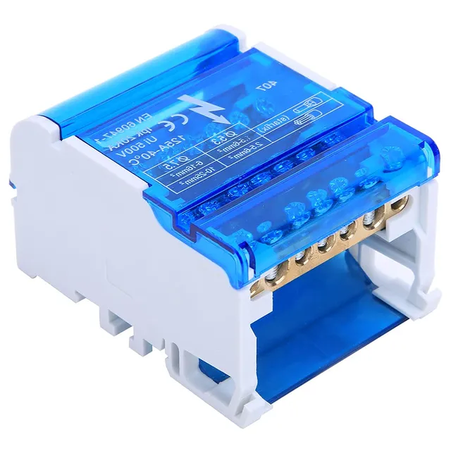 Omabeta Electrical Components & Wiring bornier de distribution 407 4 niveaux rail DIN 125 A