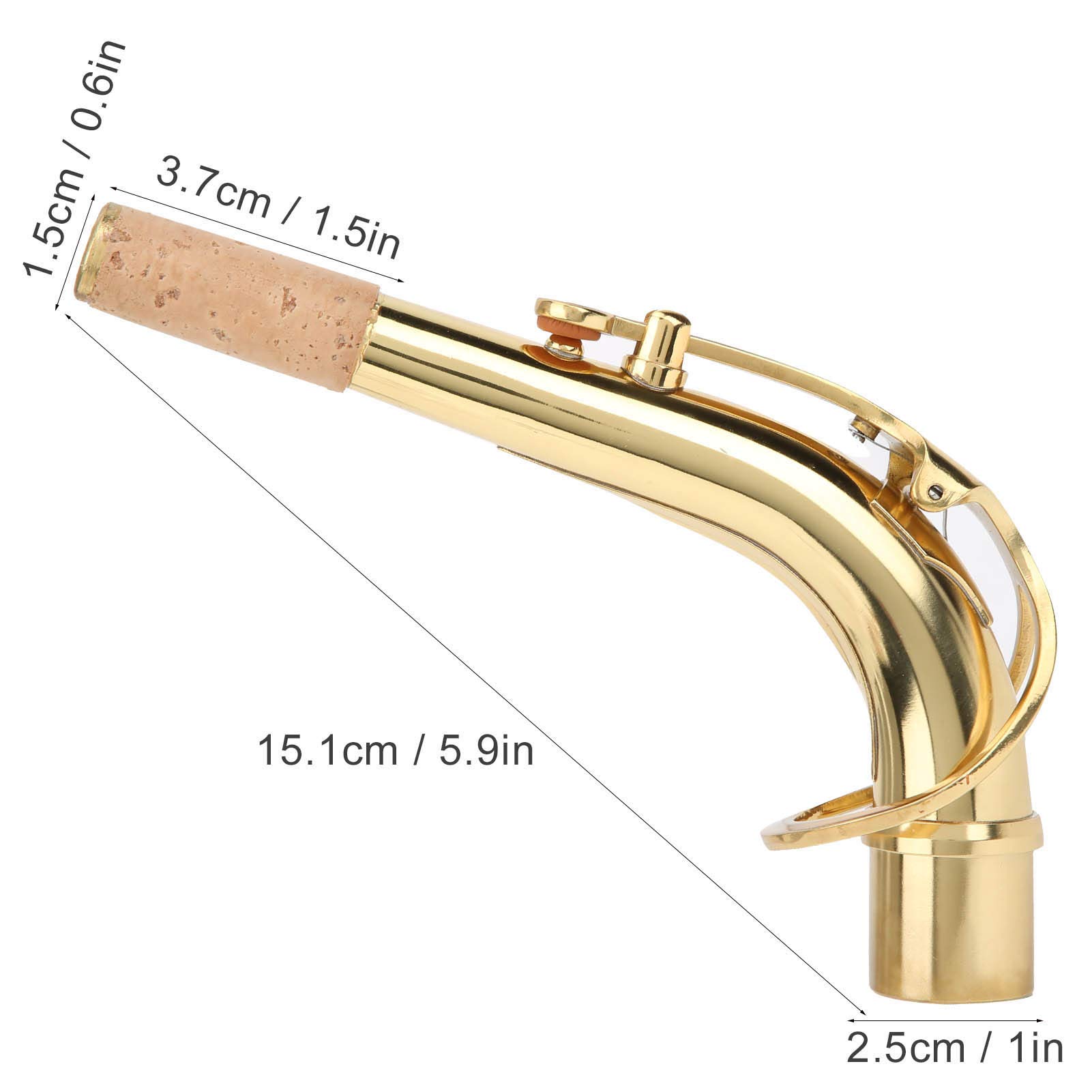 Omabeta Toys & Games Col de saxophone alto en laiton doré