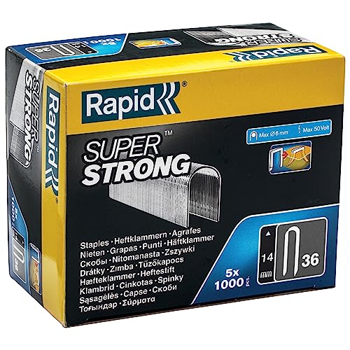 Rapid’os 16 Agrafage 5000512 agrafes câble 36/14, acier galvanisé, 5000 pièces
