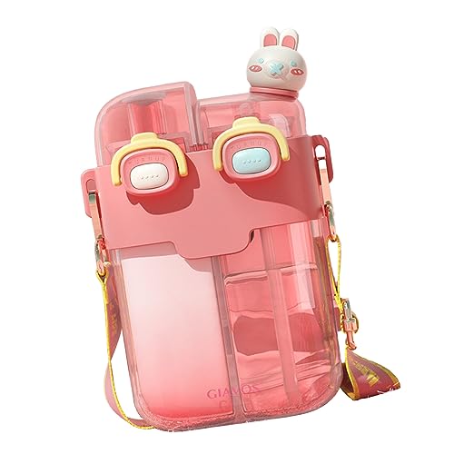 Omabeta Toys & Games bouteille d’eau double compartiment avec paille, modèle 6