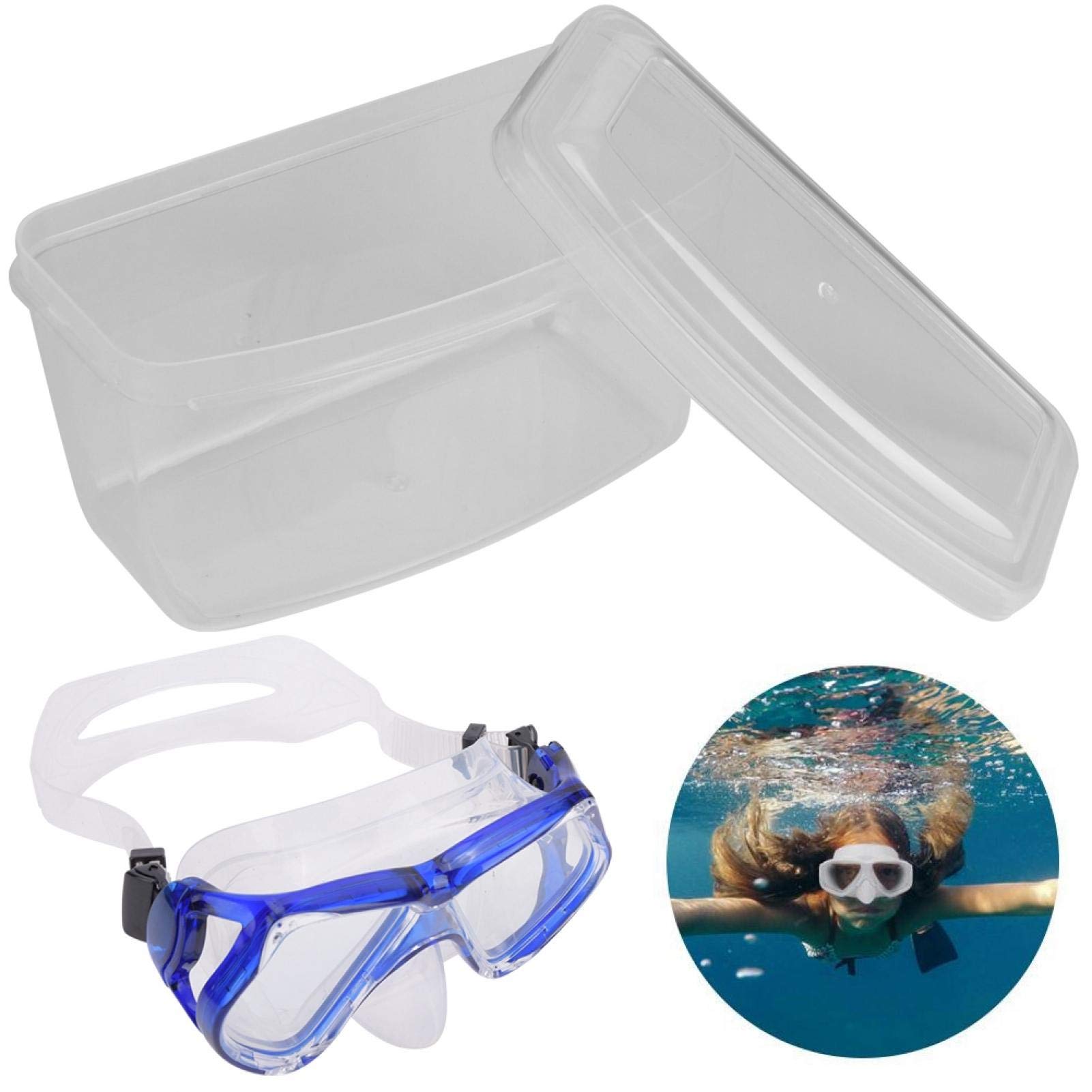 Omabeta Toys & Games boîte à lunettes de natation transparente lot de 2 en polypropylène