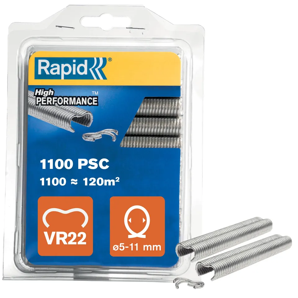 Rapid Jardin VR22 agrafes de grillage galvanisées 1100 pièces