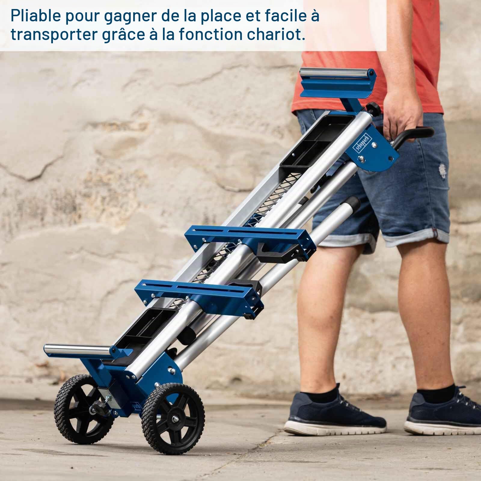 Scheppach HA Series UG200 support pour scie à onglet 150 kg, extensible