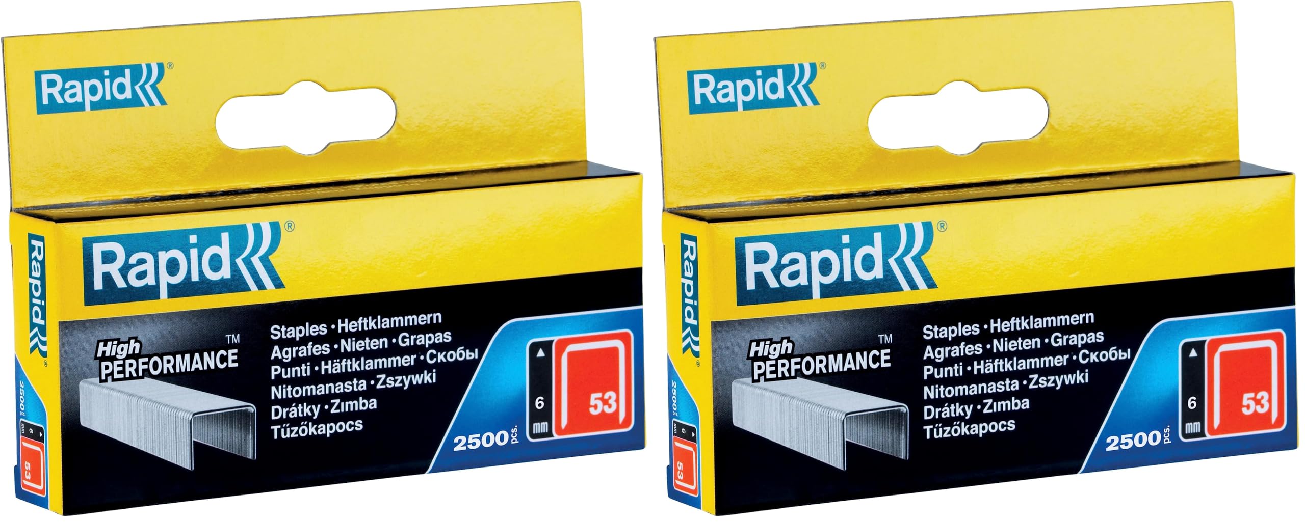 Rapid’os 16 Agrafage n°53 agrafes textile 6 mm 2500 pièces