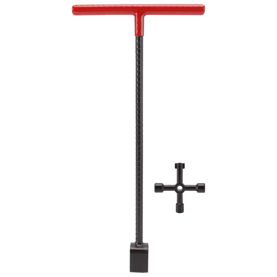 Omabeta Tools & Workshop Equipment clé de compteur d’eau à poignée en T rouge