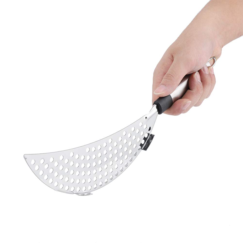 Omabeta Kitchen Utensils & Cooking Tools passoire demi-lune pour casserole en acier inoxydable