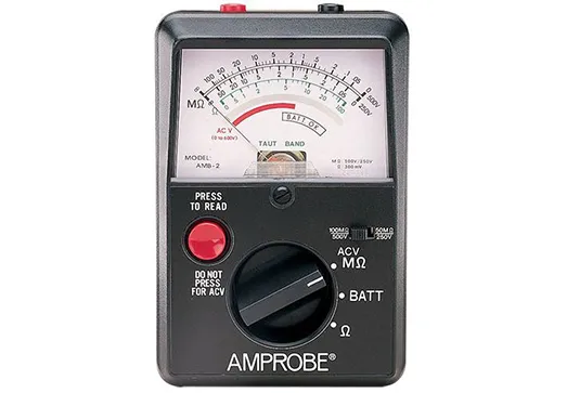 Amprobe Power Quality, Ground Resistance & Insulation Testers AMB-2 testeur d’isolement