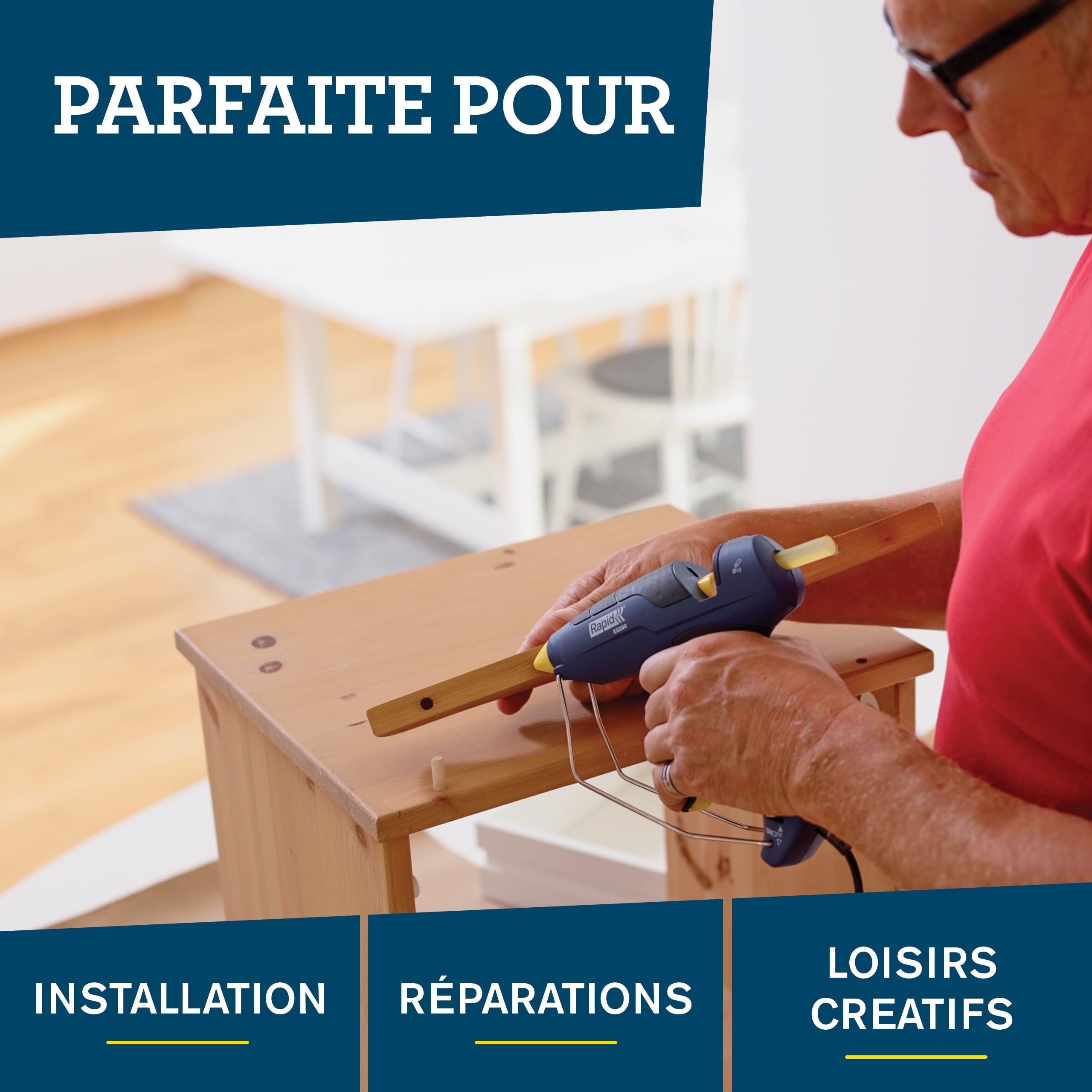 Rapid’os 16 Collage bâtons de colle 40107360 12 mm, 14 pièces, bois