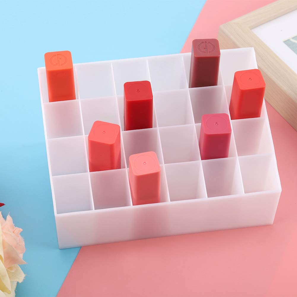 Omabeta Beauty, Hair & Nail Care Organisateur de rouge à lèvres 24 compartiments blanc