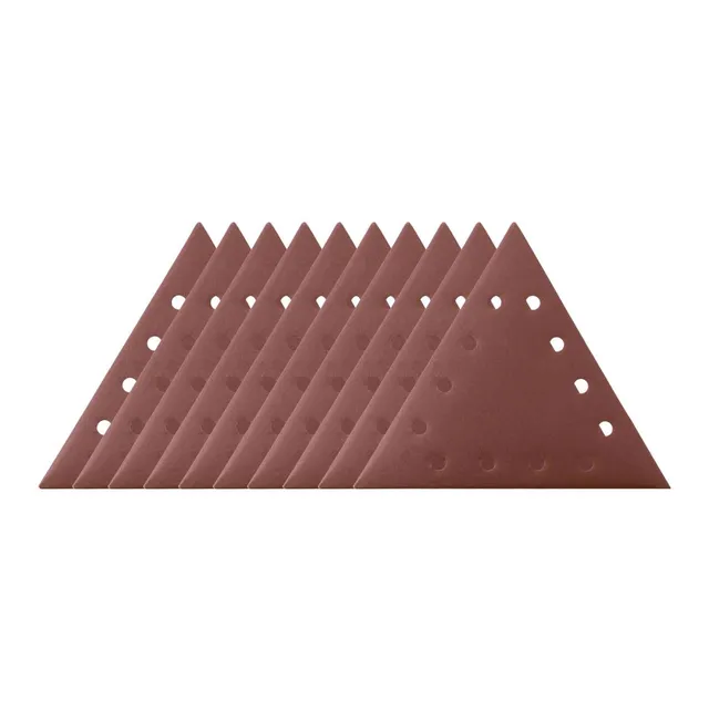 Scheppach BS Series 7903800601 triangles abrasifs DS930, grain 80, lot de 10