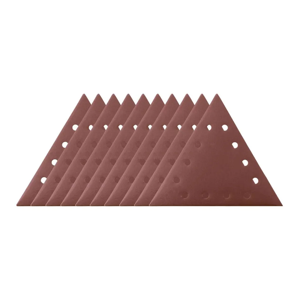 Scheppach BS Series 7903800601 triangles abrasifs DS930, grain 80, lot de 10