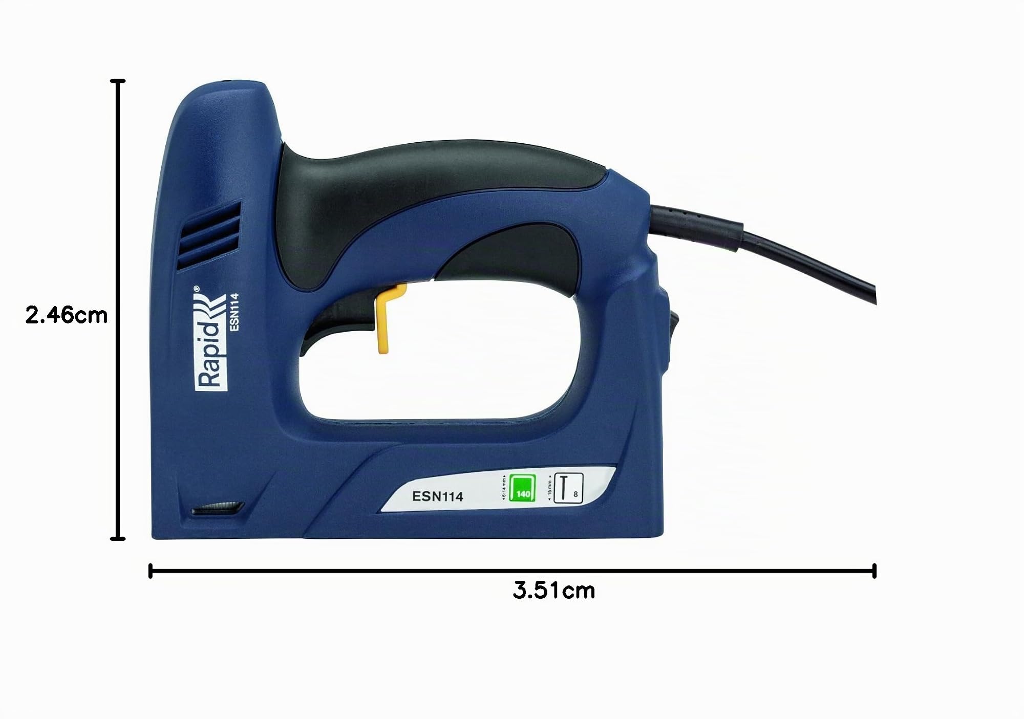 Rapid Agrafage ESN114 agrafeuse-cloueuse électrique en coffret, agrafes 6–14 mm