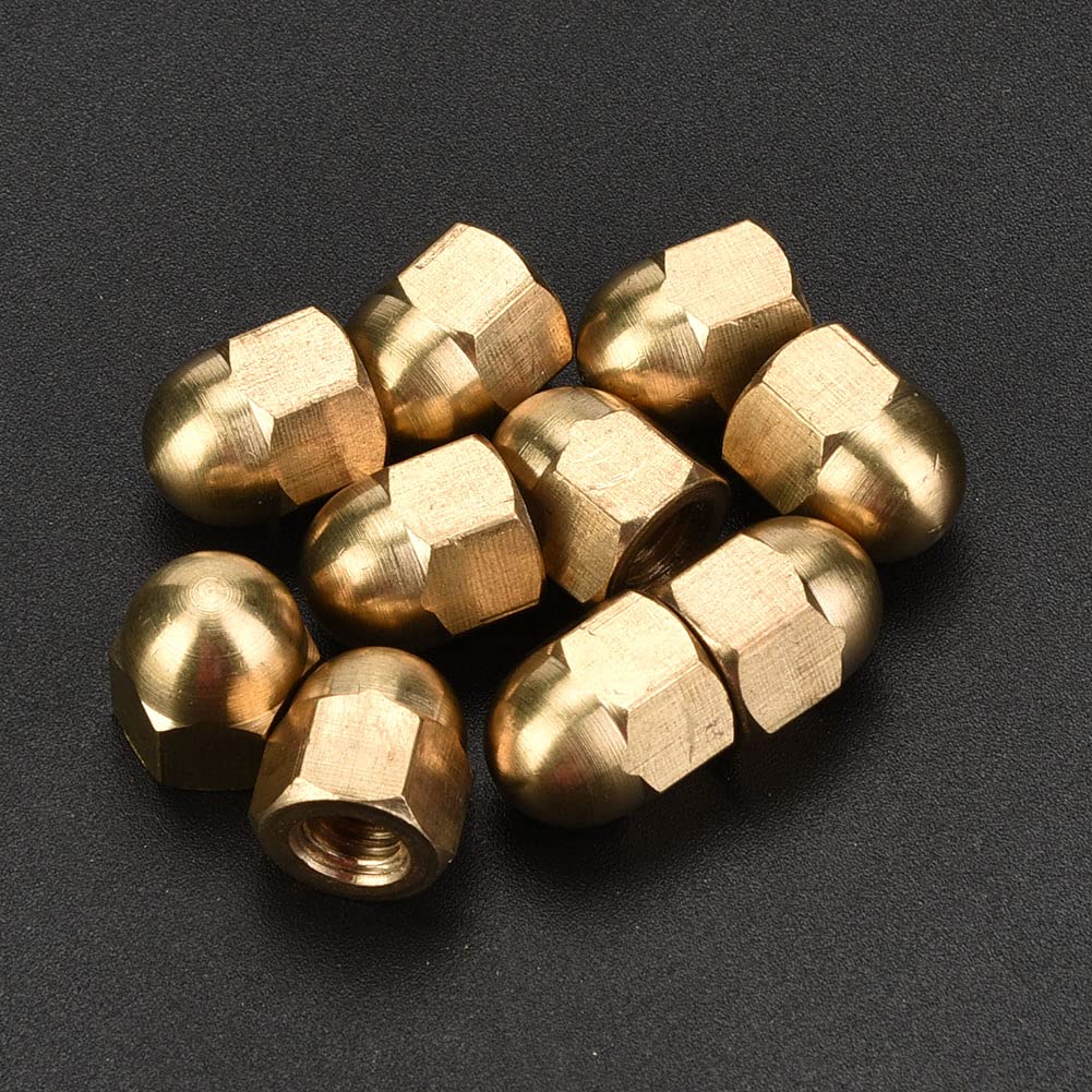 Omabeta Fasteners, Screws & Springs écrou borgne hexagonal laiton M6 20 pièces