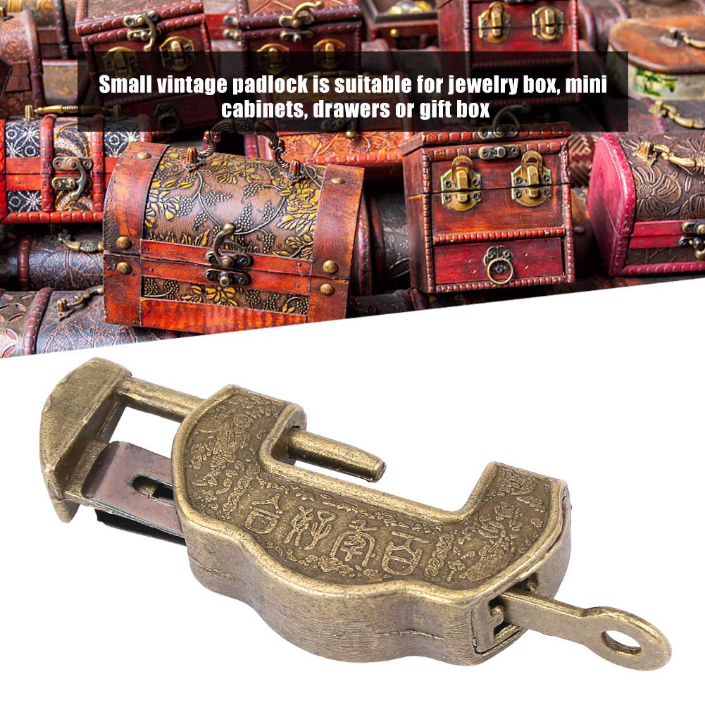 Omabeta Tools & Workshop Equipment cadenas rétro chinois petit bronze à clé