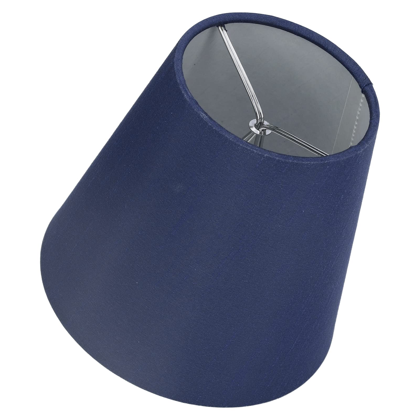 Omabeta Flashlights & Lighting abat-jour E14 bleu foncé, lot de 6, tissu et fer