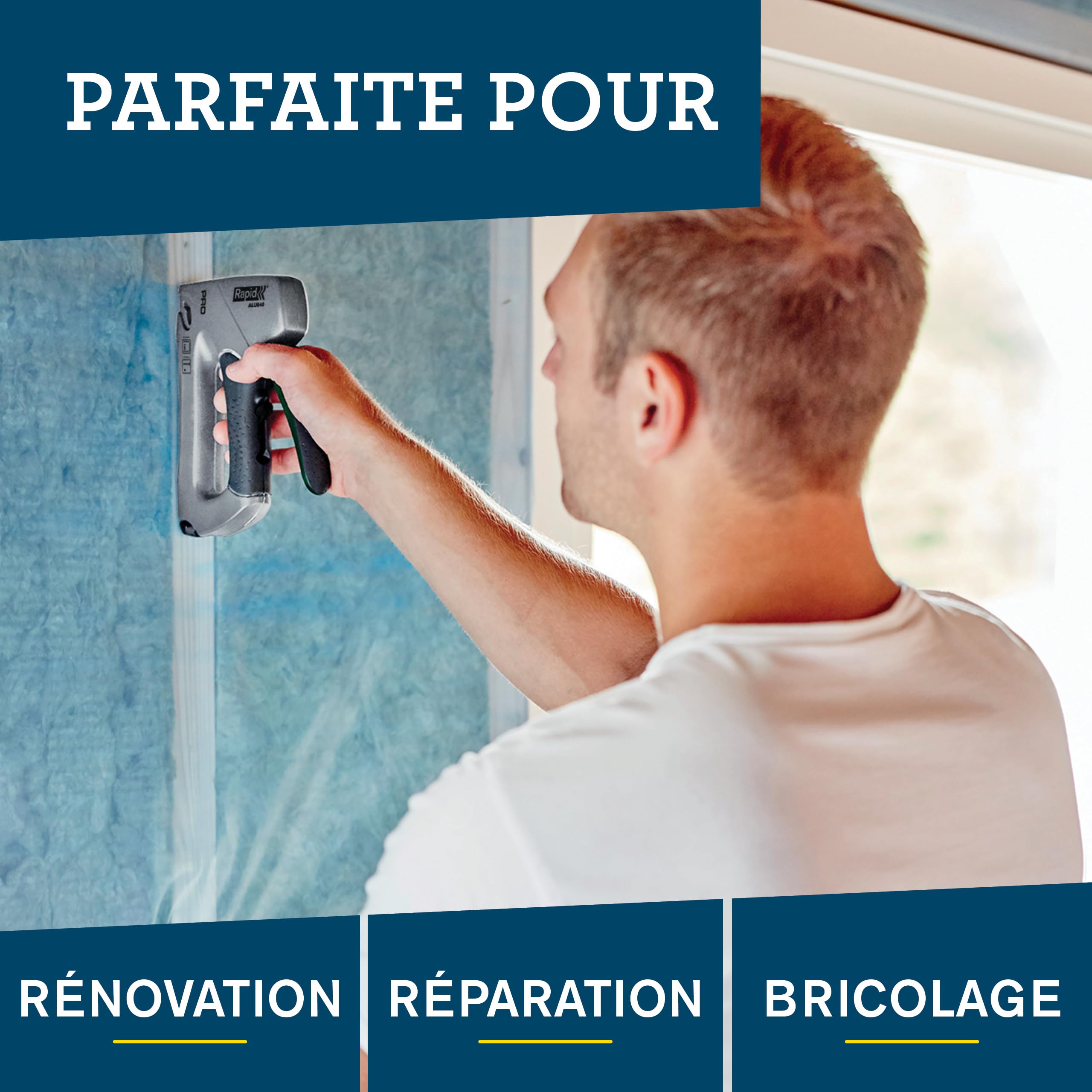 Rapid Agrafage PRO ALU840 agrafeuse-cloueuse n°140 et n°8