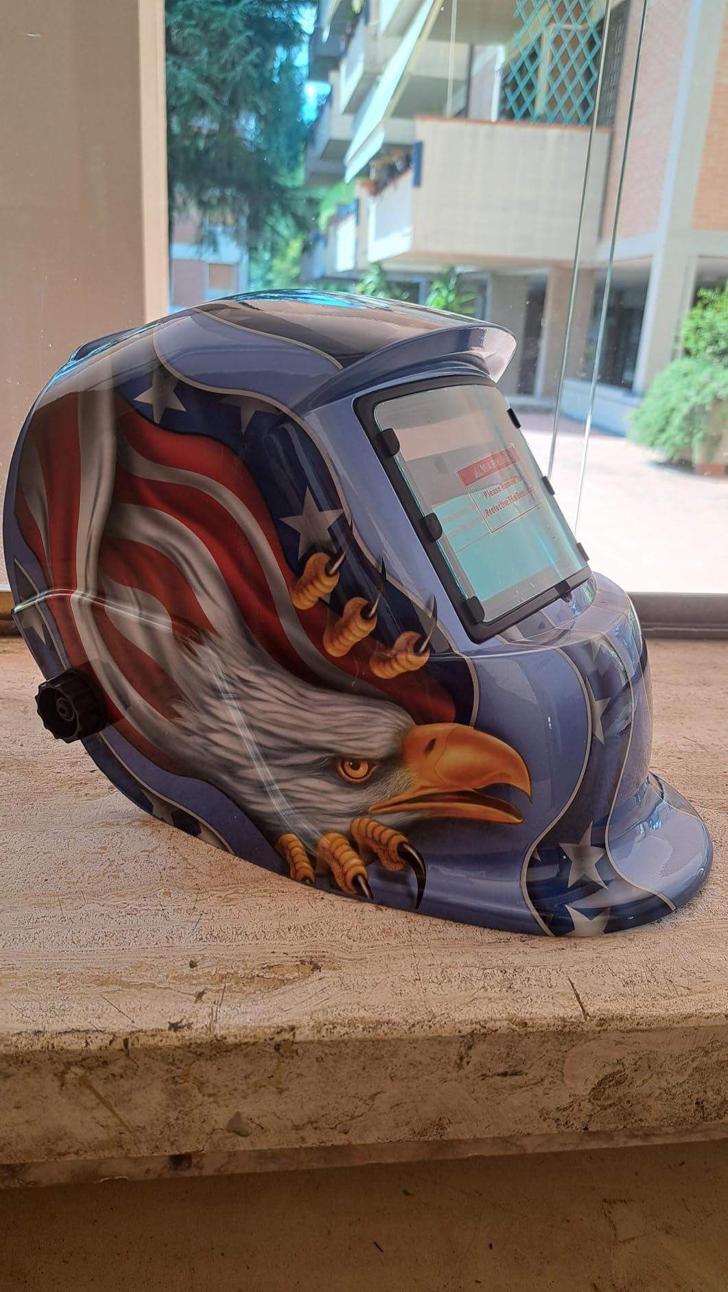 DEKOPRO WELDING HELMET masque de soudure automatique Mode Crâne rouge solaire
